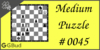Solve the medium chess puzzle 45. Mate in 2 moves. Train and improve your chess game, strategy and tactics