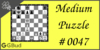 Solve the medium chess puzzle 47. Mate in 2 moves. Train and improve your chess game, strategy and tactics