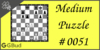 Solve the medium chess puzzle 51. Gain queen. Train and improve your chess game, strategy and tactics