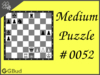 Solve the medium chess puzzle 52. Gain queen. Train and improve your chess game, strategy and tactics