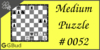 Solve the medium chess puzzle 52. Gain queen. Train and improve your chess game, strategy and tactics