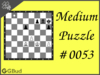 Solve the medium chess puzzle 53. Mate in 2 moves. Train and improve your chess game, strategy and tactics