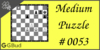Solve the medium chess puzzle 53. Mate in 2 moves. Train and improve your chess game, strategy and tactics