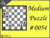 Solve the medium chess puzzle 54. Mate in 2 moves. Train and improve your chess game, strategy and tactics