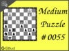 Medium  Chess puzzle # 0055 - Gain rook