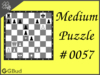 Medium  Chess puzzle # 0057 - Mate in 2 moves