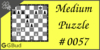 Solve the medium chess puzzle 57. Mate in 2 moves. Train and improve your chess game, strategy and tactics