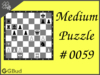 Medium  Chess puzzle # 0059 - Mate in 2 moves