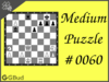 Solve the medium chess puzzle 60. Save your queen. Train and improve your chess game, strategy and tactics