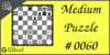 Solve the medium chess puzzle 60. Save your queen. Train and improve your chess game, strategy and tactics