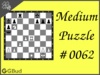 Solve the medium chess puzzle 62. Mate in 3 moves. Train and improve your chess game, strategy and tactics