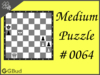 Solve the medium chess puzzle 64. Mate in 2 moves. Train and improve your chess game, strategy and tactics
