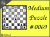 Medium  Chess puzzle # 0069 - Gain opponent’s rook