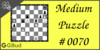 Solve the medium chess puzzle 70. Mate in 2 moves. Train and improve your chess game, strategy and tactics