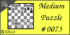Solve the medium chess puzzle 73. Gain opponent's queen in two moves. Train and improve your chess game, strategy and tactics