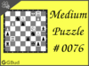 Medium  Chess puzzle # 0076 - Mate in 2 moves
