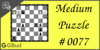 Solve the medium chess puzzle 77. Mate in 2 moves. Train and improve your chess game, strategy and tactics