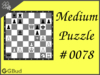 Solve the medium chess puzzle 78. Mate in 2 moves. Train and improve your chess game, strategy and tactics
