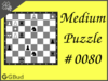 Solve the medium chess puzzle 80. Mate in 2 moves. Train and improve your chess game, strategy and tactics