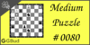 Solve the medium chess puzzle 80. Mate in 2 moves. Train and improve your chess game, strategy and tactics