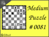 Solve the medium chess puzzle 81. Mate in 2 moves. Train and improve your chess game, strategy and tactics