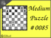 Medium  Chess puzzle # 0085 - Mate in 2 moves