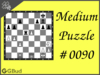 Medium  Chess puzzle # 0090 - Gain opponent's rook