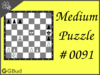 Solve the medium chess puzzle 91. Mate in 2 moves. Train and improve your chess game, strategy and tactics