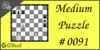 Solve the medium chess puzzle 91. Mate in 2 moves. Train and improve your chess game, strategy and tactics