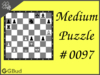 Solve the medium chess puzzle 97. Mate in 2 moves. Train and improve your chess game, strategy and tactics