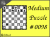 Solve the medium chess puzzle 98. Mate in 2 moves. Train and improve your chess game, strategy and tactics