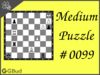 Solve the medium chess puzzle 99. Mate in 2 moves. Train and improve your chess game, strategy and tactics
