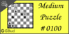 Solve the medium chess puzzle 100. Mate in 2 moves. Train and improve your chess game, strategy and tactics