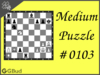 Medium  Chess puzzle # 0103 - Stop opponent's promotion