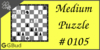 Solve the medium chess puzzle 105. Mate in 2 moves. Train and improve your chess game, strategy and tactics