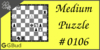 Solve the medium chess puzzle 106. Mate in 2 moves. Train and improve your chess game, strategy and tactics
