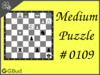 Medium  Chess puzzle # 0109 - Gain opponent's rook