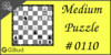 Solve the medium chess puzzle 110. Mate in 2 moves. Train and improve your chess game, strategy and tactics