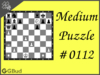 Solve the medium chess puzzle 112. Mate in 2 moves. Train and improve your chess game, strategy and tactics