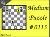 Solve the medium chess puzzle 113. Mate in 2 moves. Train and improve your chess game, strategy and tactics