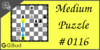 Solve the medium chess puzzle 116. Mate in 2 moves. Train and improve your chess game, strategy and tactics