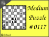 Solve the medium chess puzzle 117. Mate in 2 moves. Train and improve your chess game, strategy and tactics