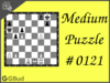 Solve the medium chess puzzle 121. Mate in 2 moves. Train and improve your chess game, strategy and tactics
