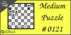 Solve the medium chess puzzle 121. Mate in 2 moves. Train and improve your chess game, strategy and tactics