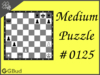 Medium  Chess puzzle # 0125 - Mate in 2 moves