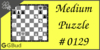 Solve the medium chess puzzle 129. Mate in 2 moves. Train and improve your chess game, strategy and tactics