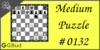 Solve the medium chess puzzle 132. Mate in 2 moves. Train and improve your chess game, strategy and tactics
