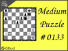Solve the medium chess puzzle 133. Mate in 2 moves. Train and improve your chess game, strategy and tactics