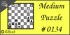 Solve the medium chess puzzle 134. Mate in 2 moves. Train and improve your chess game, strategy and tactics