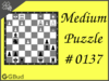 Solve the medium chess puzzle 137. Mate in 2 moves. Train and improve your chess game, strategy and tactics